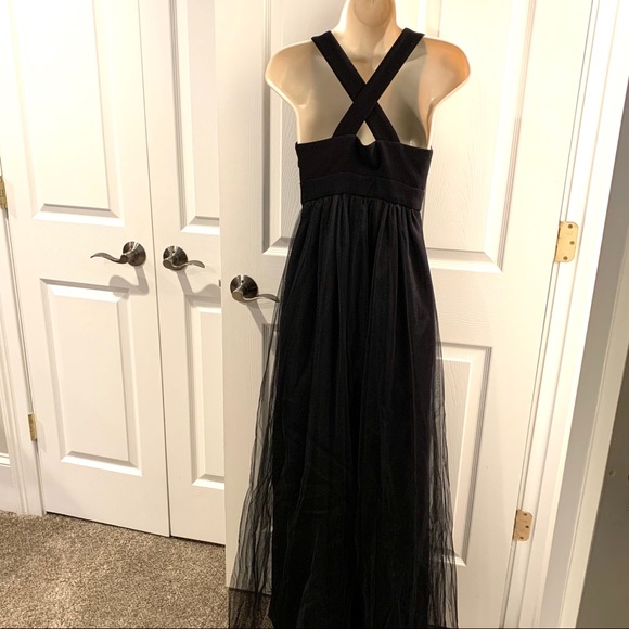BCBGeneration Black Tulle Maxi Dress - Picture 7 of 8